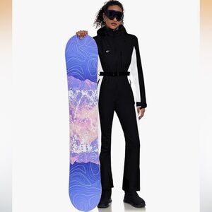 One Piece Ski Suit Black and White